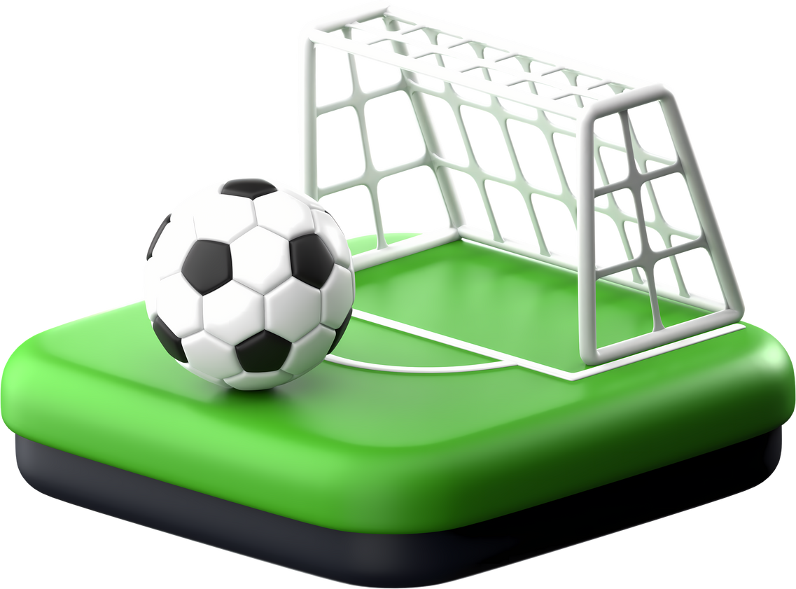 Football 3D Icon Illustration